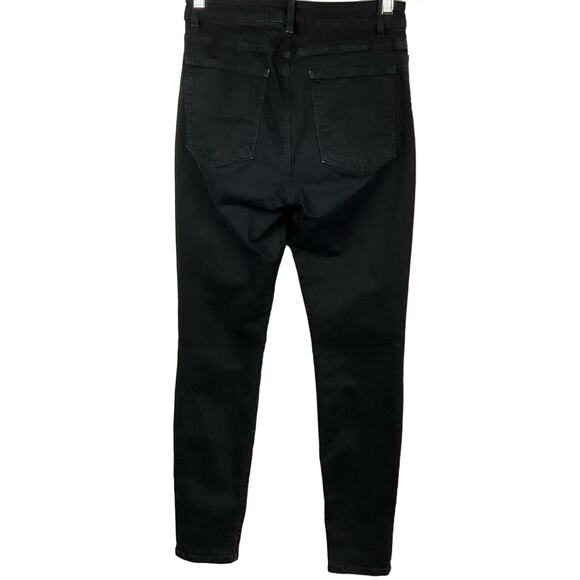 American Apparel Jeans Womens High Waist Rise Slim Skinny Jeans Black sz 29 - Picture 5 of 12